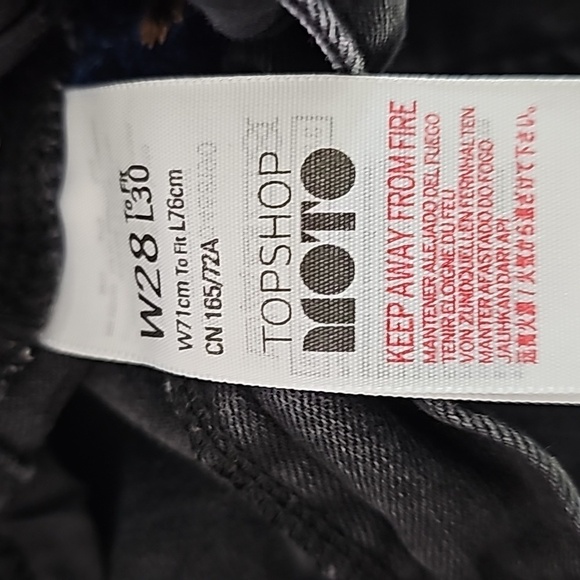 Top Shop Motto Jamie Skinny Jeans Size W28 - Picture 7 of 9